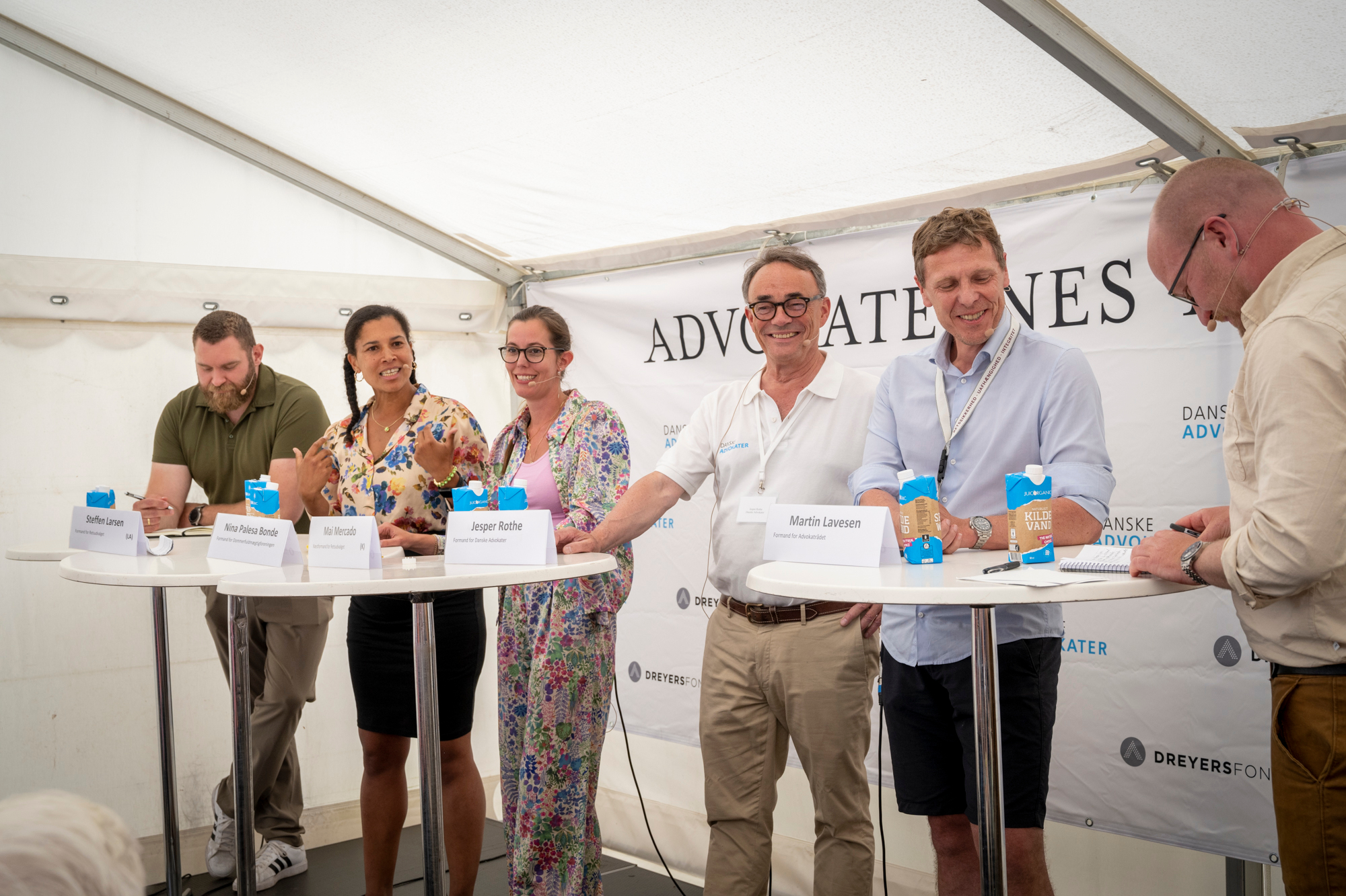 Panelet bestod af formand for Retsudvalget og retsordfører for Liberal Alliance Steffen Larsen, formand for Dommerfuldmægtigforeningen Nina Palesa Bonde, næstformand for retsudvalget og retsordfører for det Konservative Folkeparti Mai Mercado, formand for Danske Advokater Jesper Rothe og formand for Advokatrådet Martin Lavesen