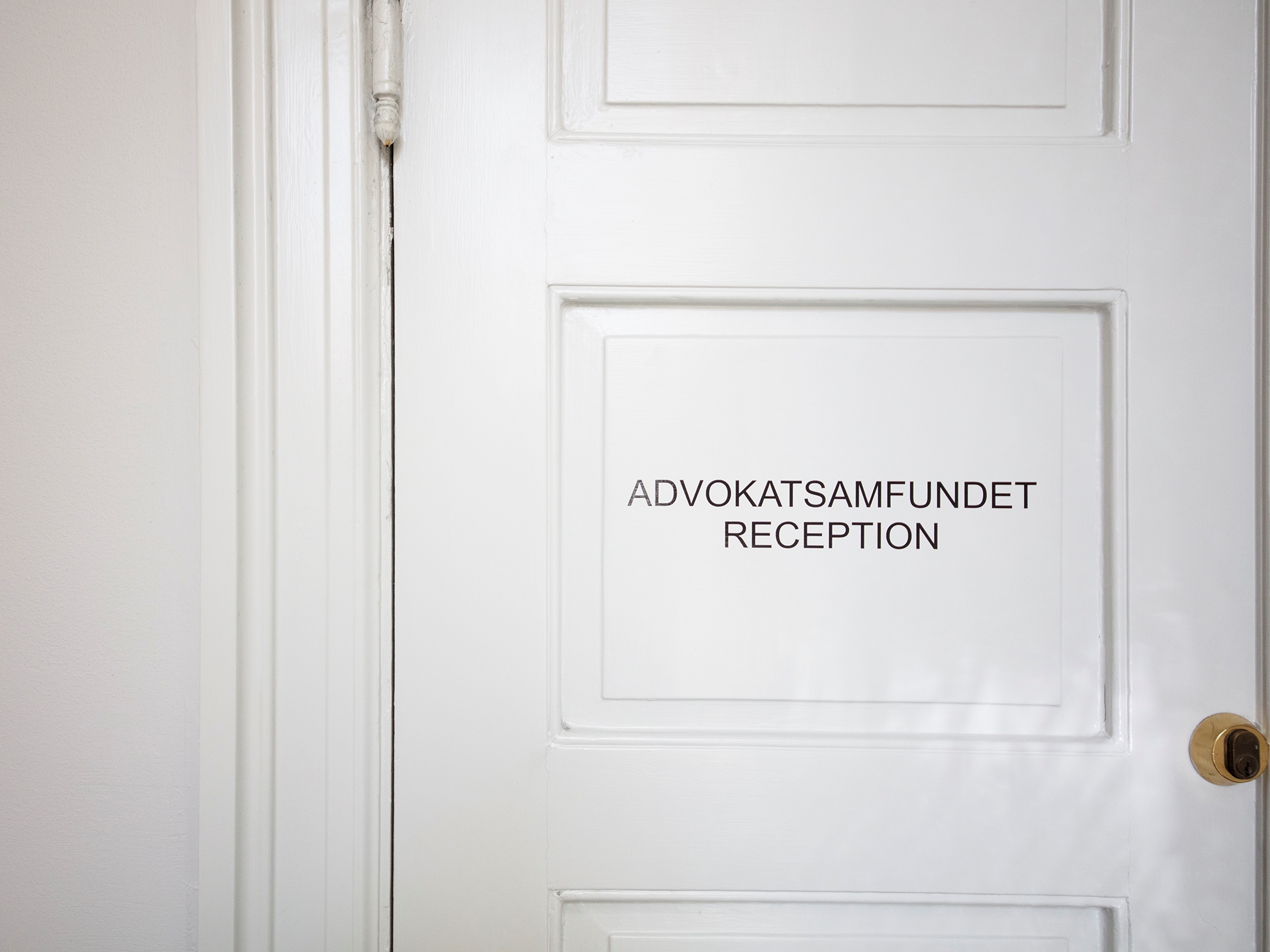 Indgang til Advokatsamfundets reception